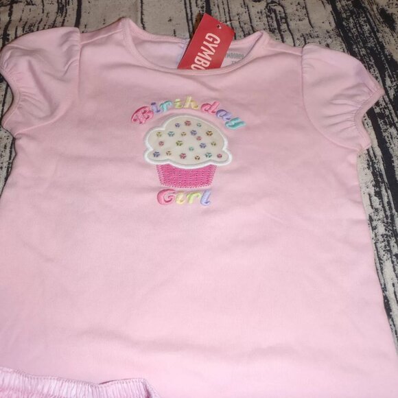 Gymboree Birthday 2T Top TuTu Diaper cover Outfit Set NWT - Picture 2 of 3